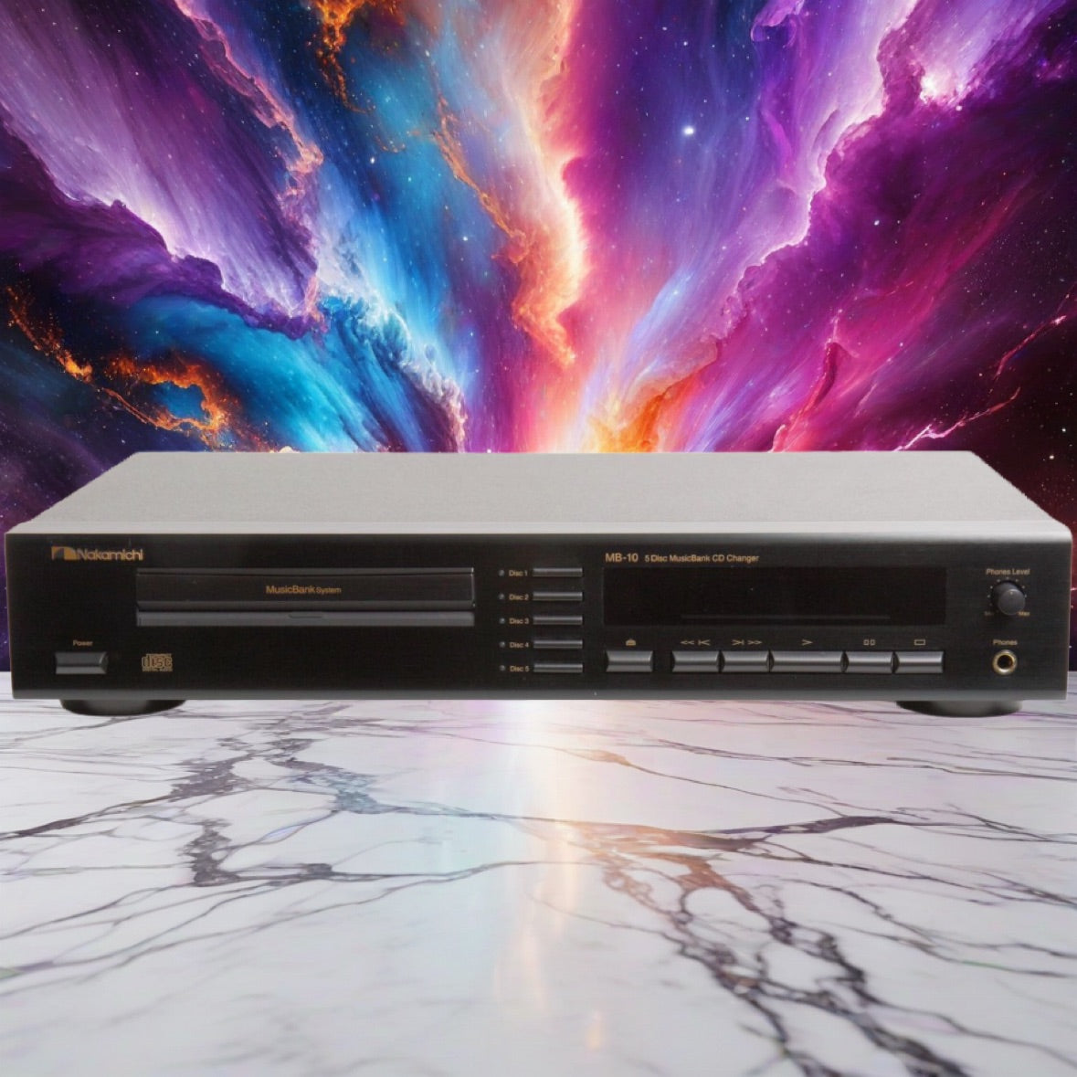 Vintage Nakamichi MB-10 5 Disc MusicBank CD Changer Player Fully Functional Rare