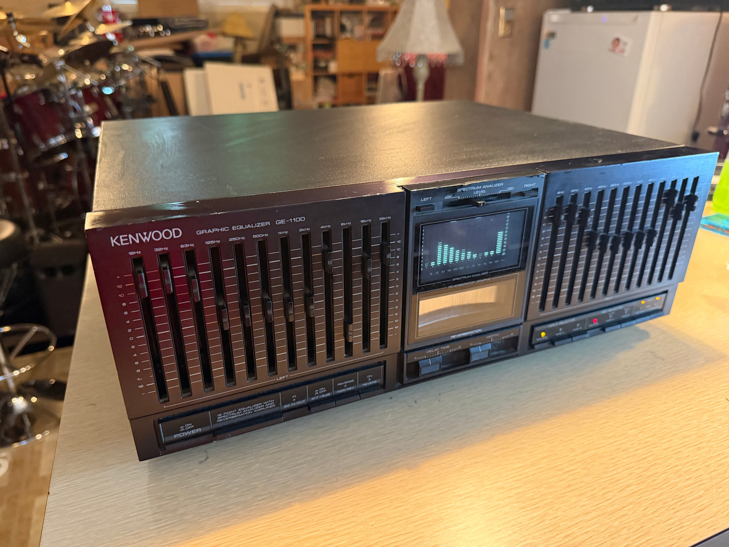 KENWOOD GE-1100 Stereo Graphic Equalizer Spectrum Analyzer FULL FRESH SERVICE🎶