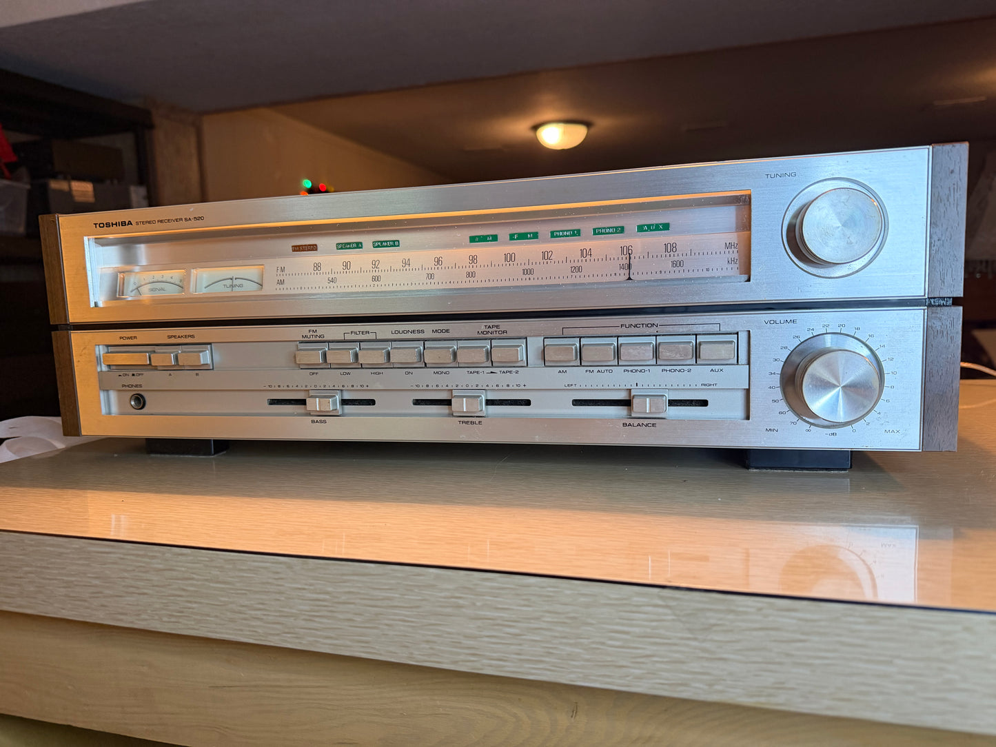 Toshiba Stereo Receiver SA-520 - Made In Japan 1976 - Serviced & Works Great🎶🔥