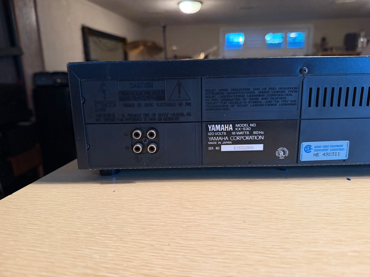 Yamaha KX-530 Stereo Cassette Deck Recapped Fresh Service Sounds Great 🔥🎶
