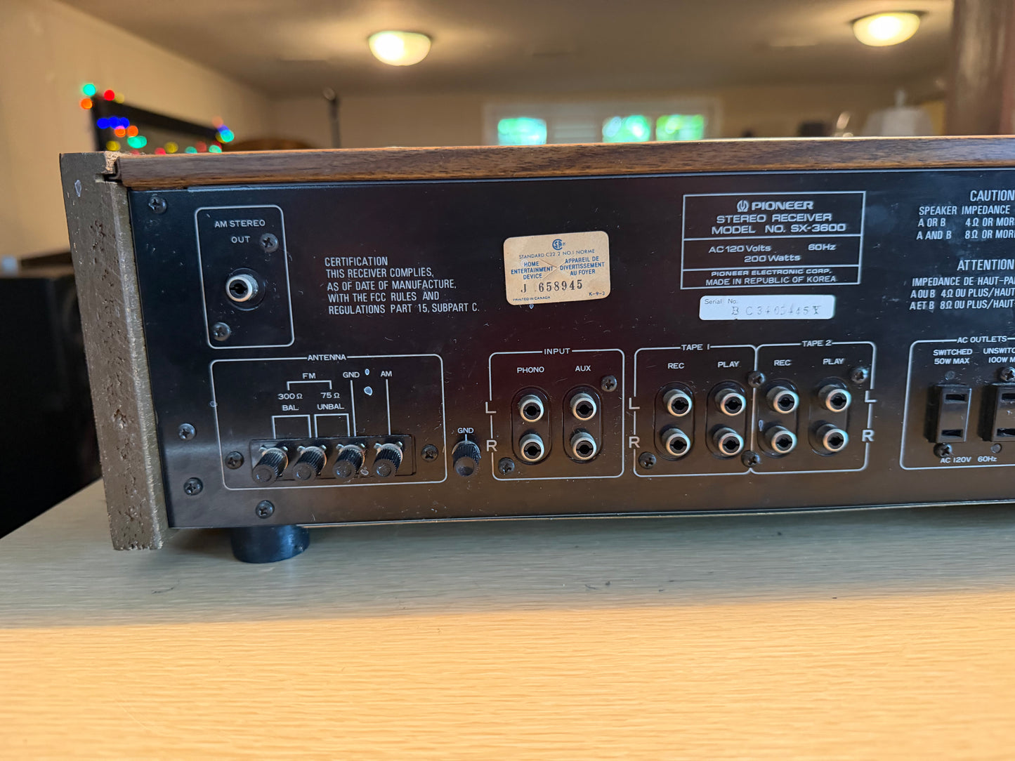 Pioneer SX-3600 Stereo Receiver Near Mint Full FRESH SERVICING Beautiful Sound🎶