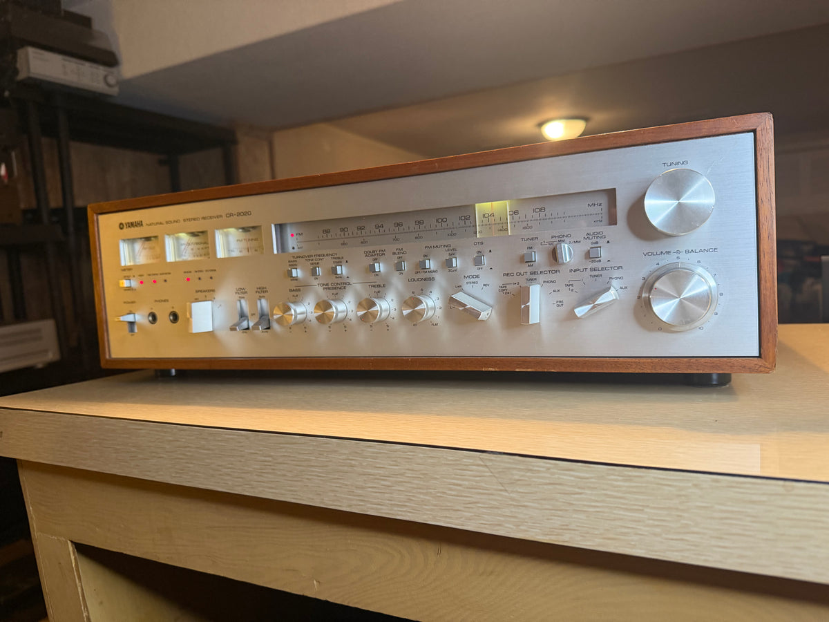 VTG 1970s Yamaha CR-2020 Natural Sound Stereo Receiver AM/FM Tested Working 🔥🎶