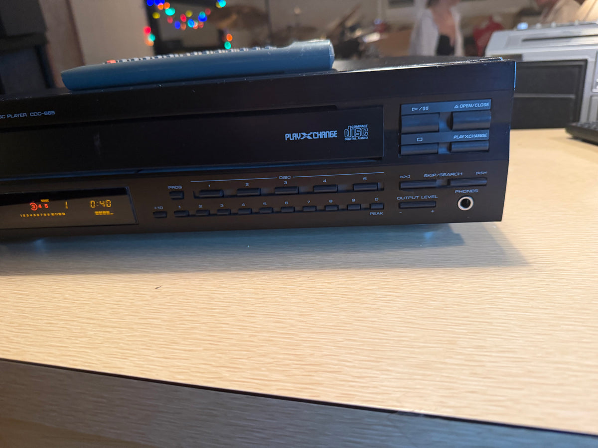 Yamaha CDC-665 5-Disc Carousel CD Player + Remote + Serviced Great Condition🎶🔥