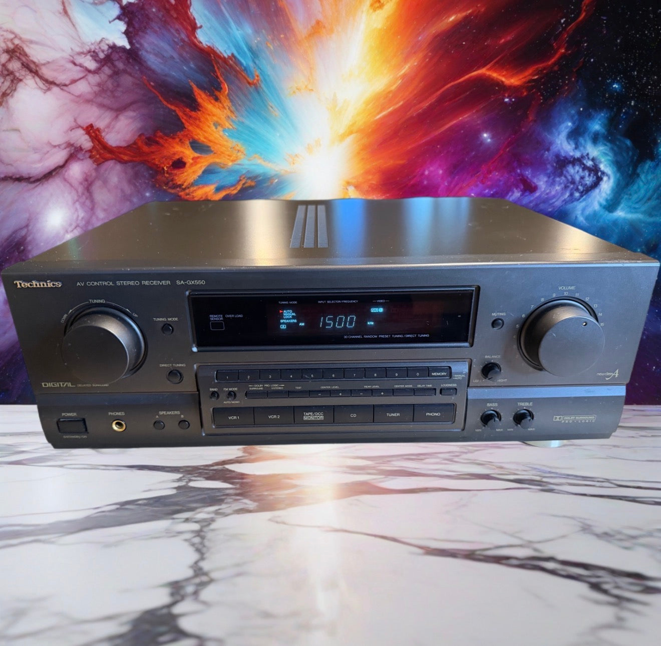 Technics SA-GX550 AV Stereo Receiver w/ Phono Input Serviced & Works