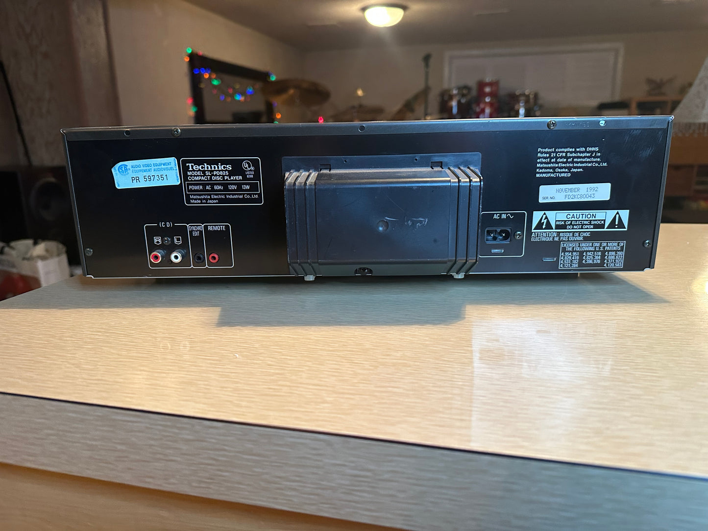 Vintage Technics SL PD825 5 Disc CD Changer Player MASH Carousel Tested Japan