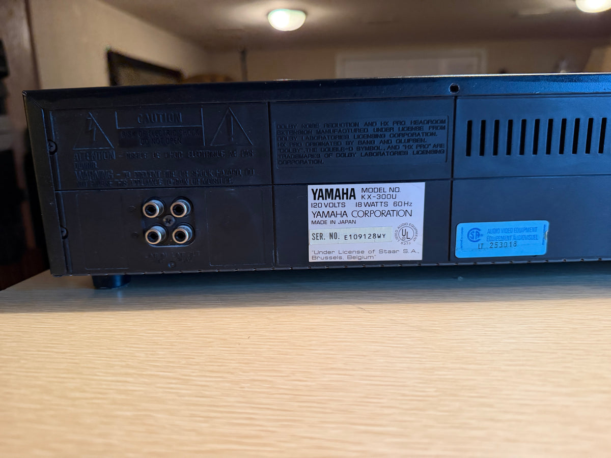 Vtg Yamaha KX-300U Natural Sound Cassette Deck Dolby B/C HX Pro Serviced Beauty!