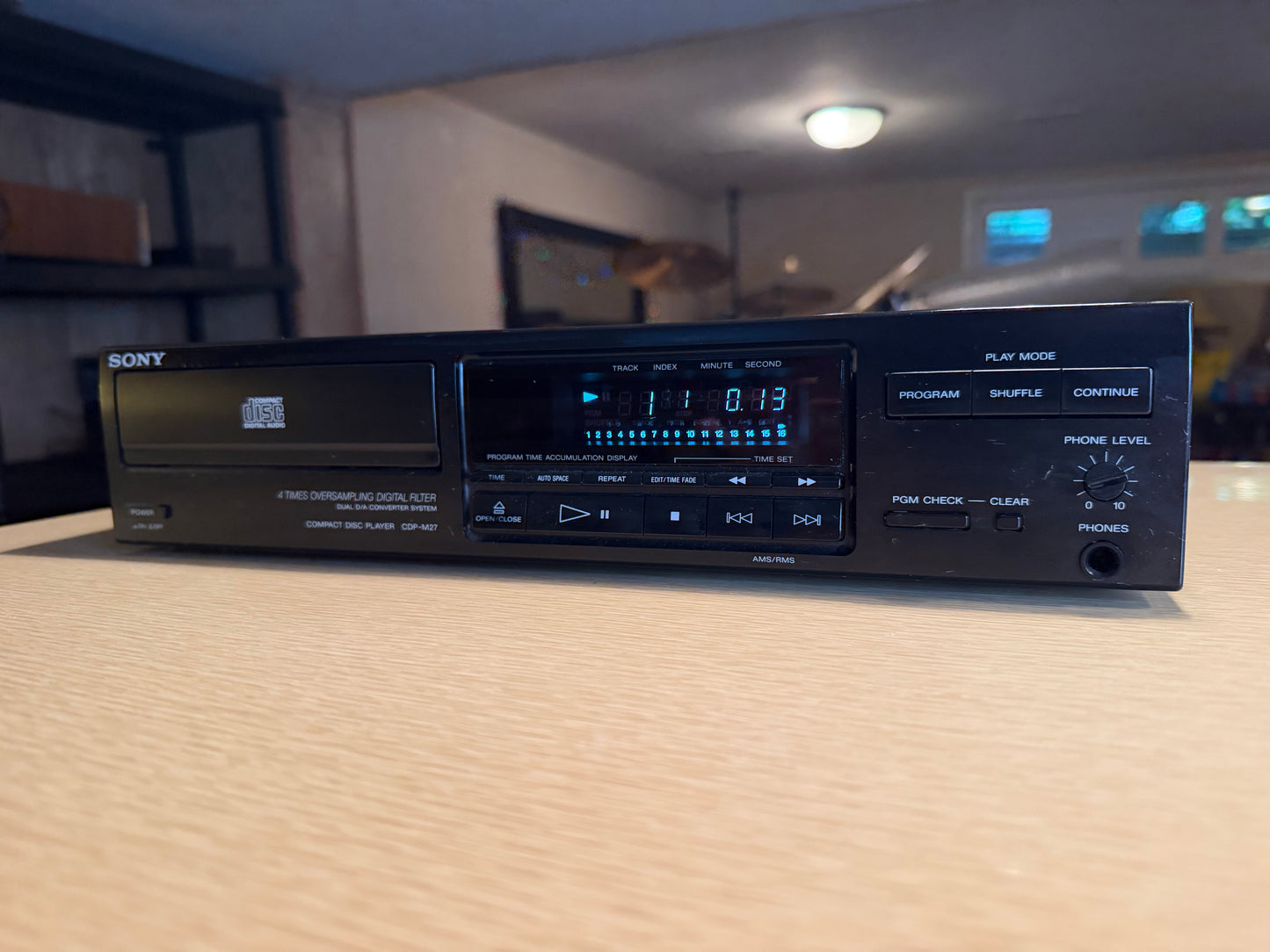 Sony CDP-M27 Compact Disc Player 4 times oversampling *Refurbished* Like NEW