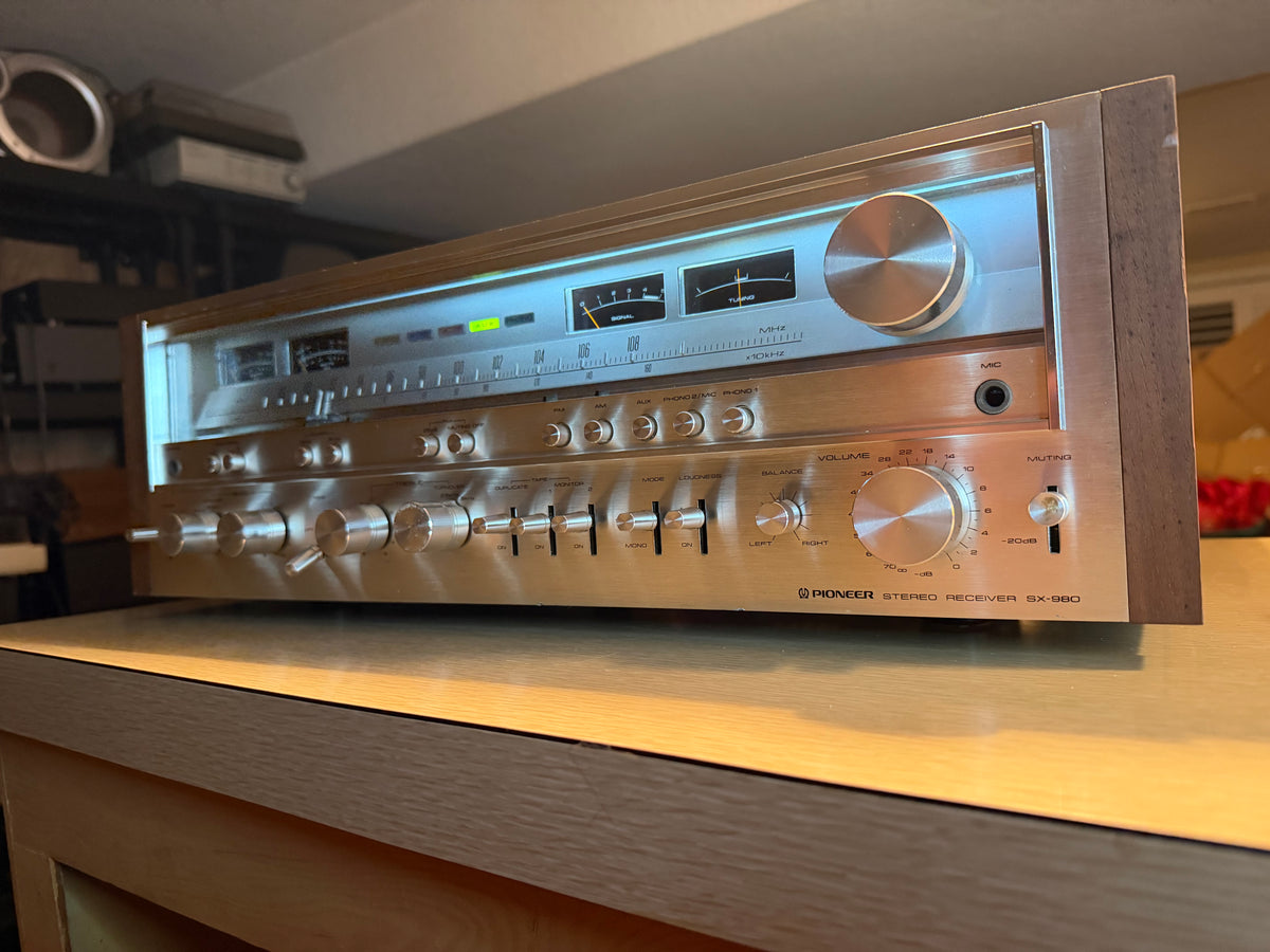 MONSTER Pioneer SX-980 Vintage Receiver Amplifier Fresh Pro Service New Bulbs 🔥