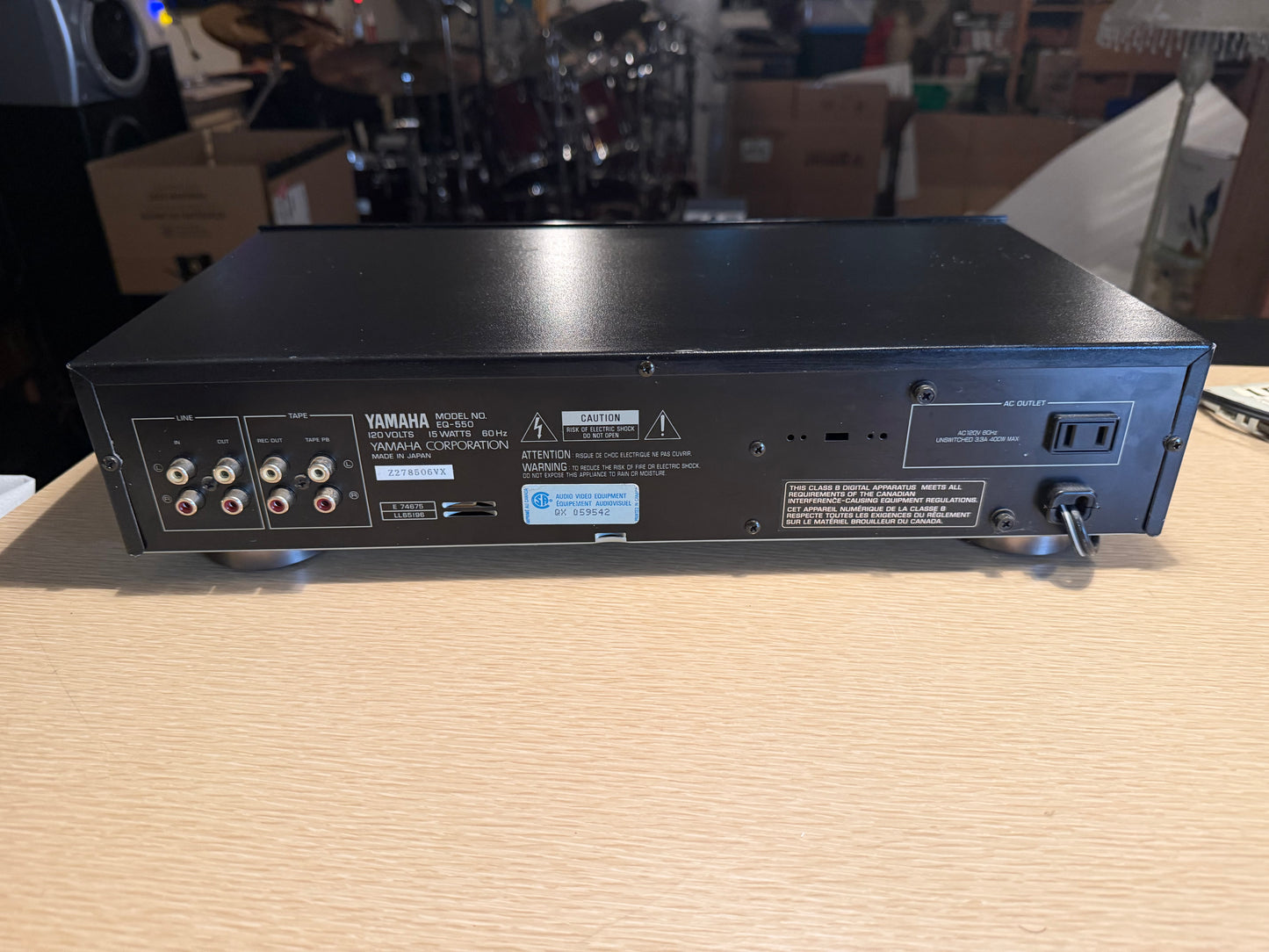 Yamaha EQ-550 Vintage Stereo Graphic Equalizer RARE Made In Japan Serviced Clean