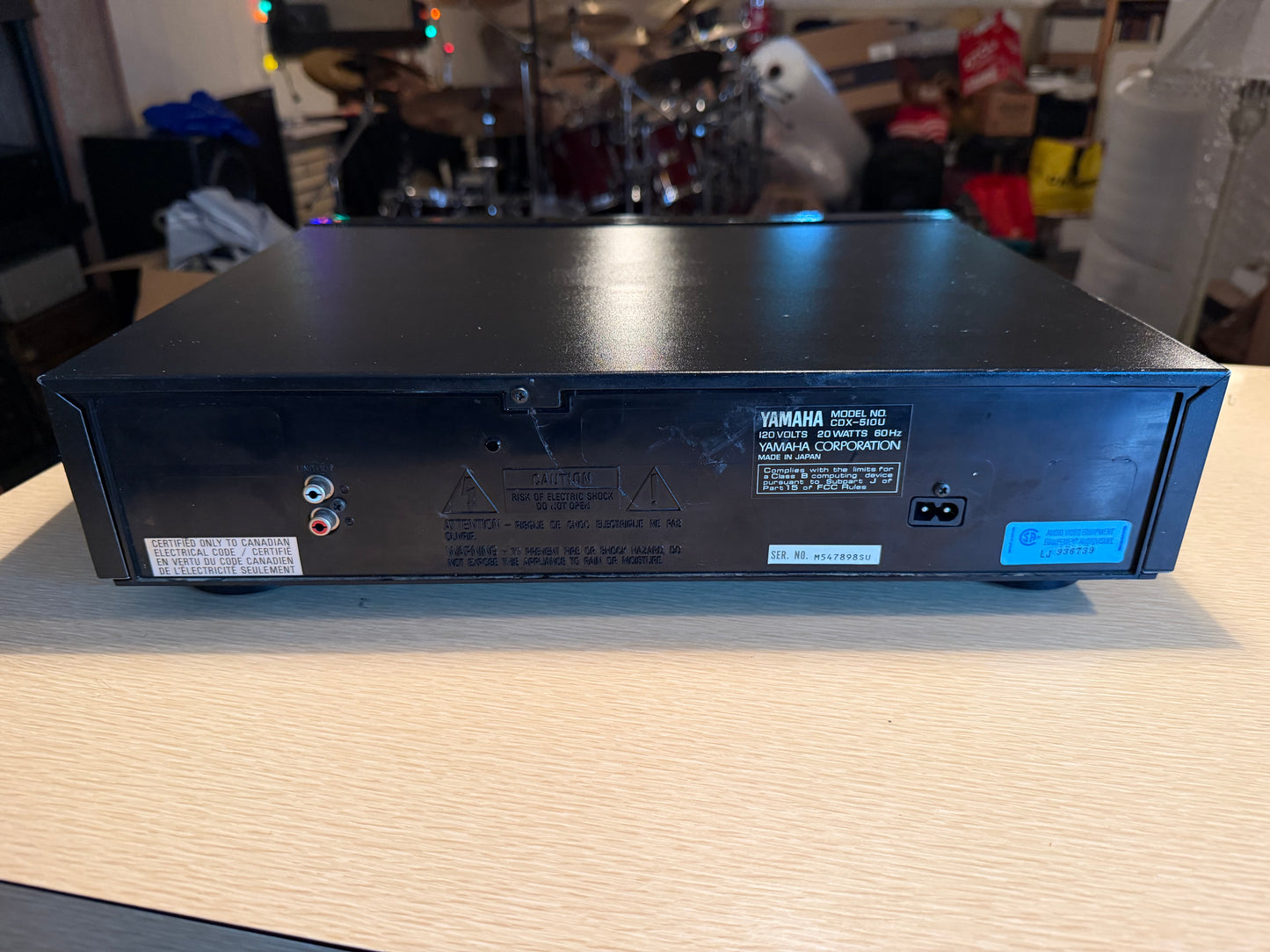 Yamaha CDX-510U Natural Sound Compact Disc Player Freshly Serviced Sounds Crisp!