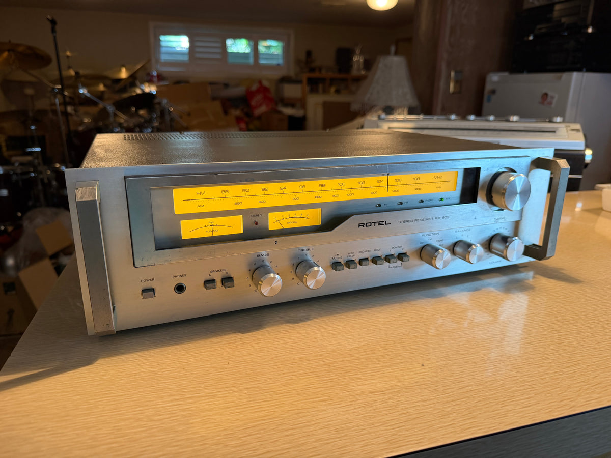 Rotel RX-603 AM/FM Stereo Tuner Amplifier Receiver-Fully Serviced/Recapped Beaut