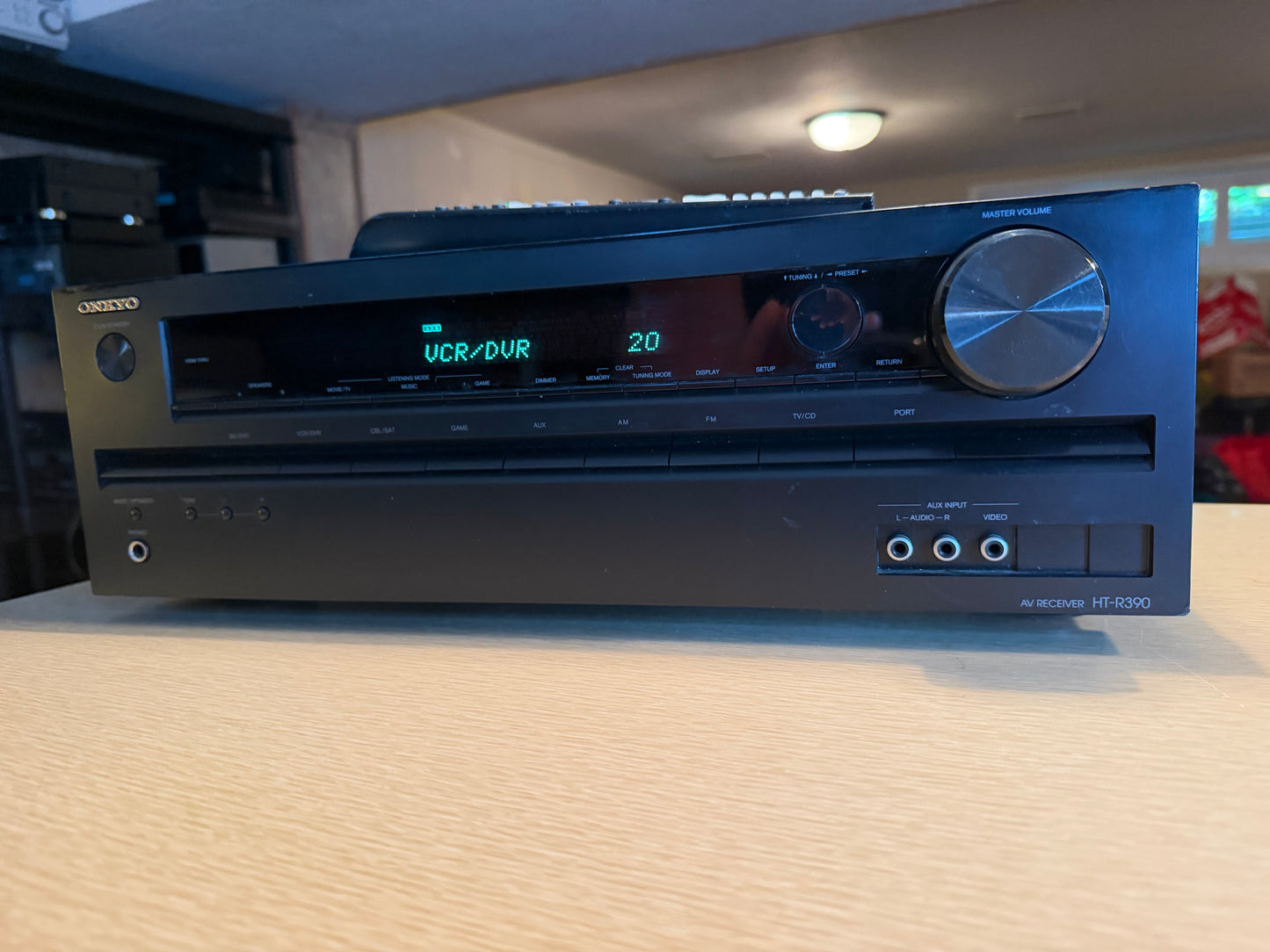 Onkyo HT-R390 AV Receiver Black Home Theater With Remote Freshly Serviced Beauty