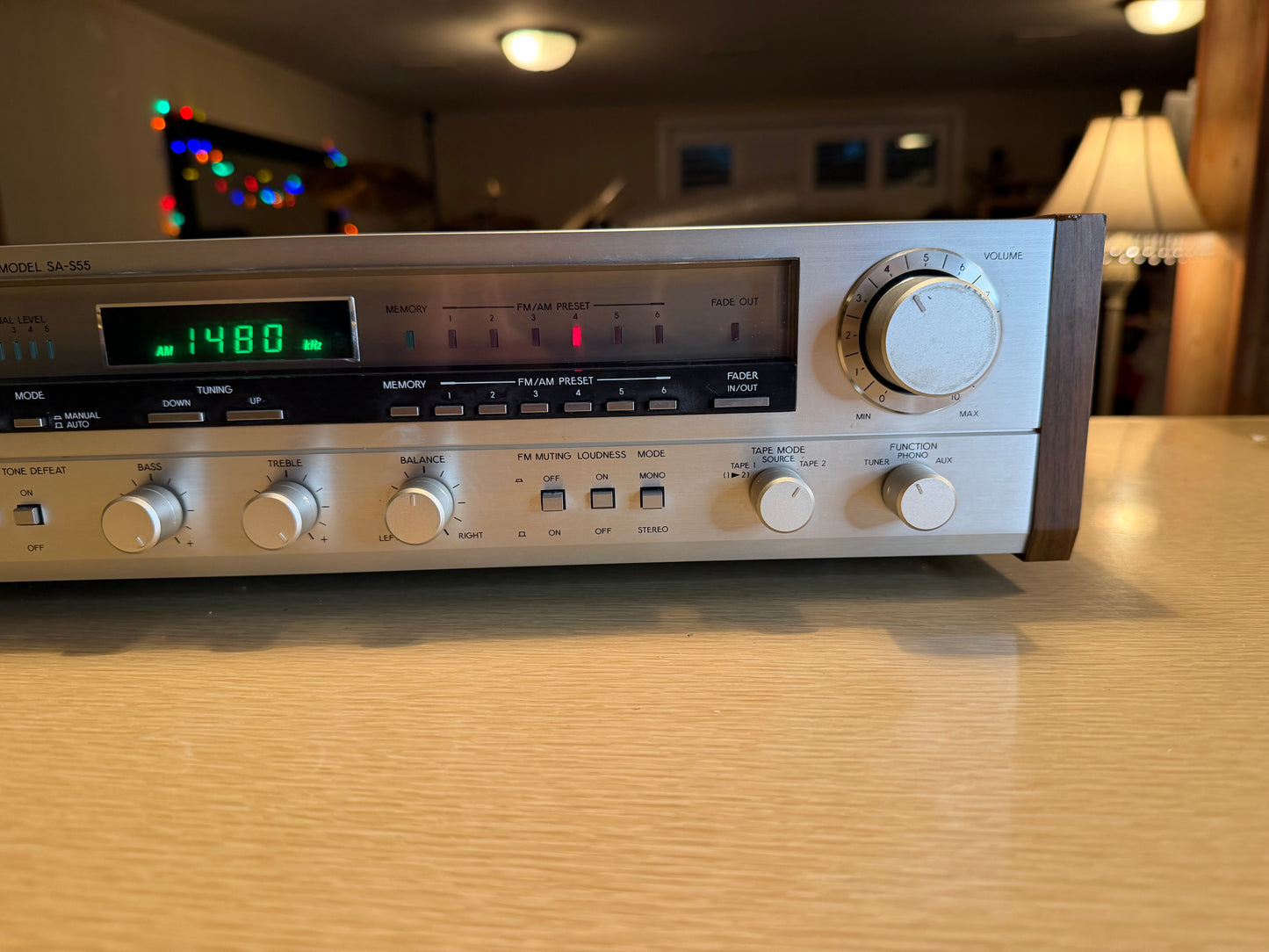 Aurex Digital Synthesizer Stereo Receiver Model SA-S55 FRESH Service 55WPC RaRe