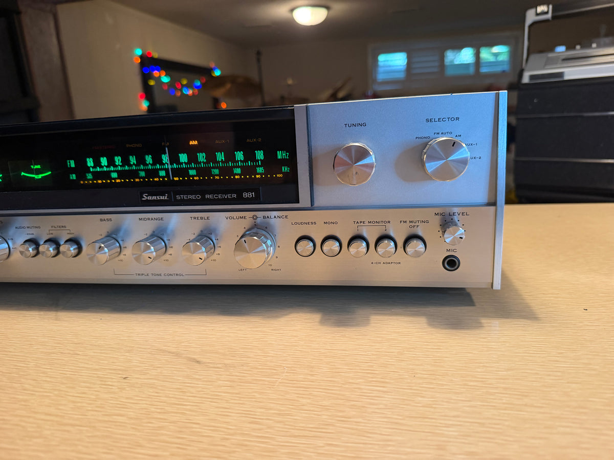 Vintage Sansui 881 Stereo Receiver Recapped Pro Serviced MINT Condition Beauty🎶