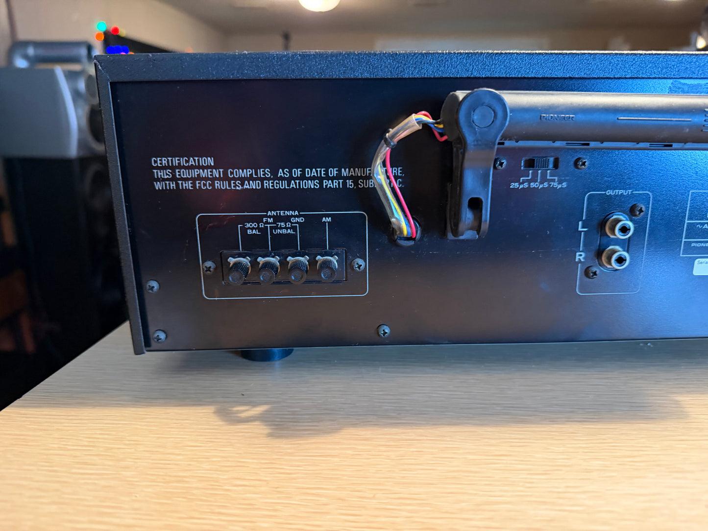 Pioneer Tx 608 Fm/Am Stereo Tuner (Beautiful) FULL FRESH SERVICE Rare Black!