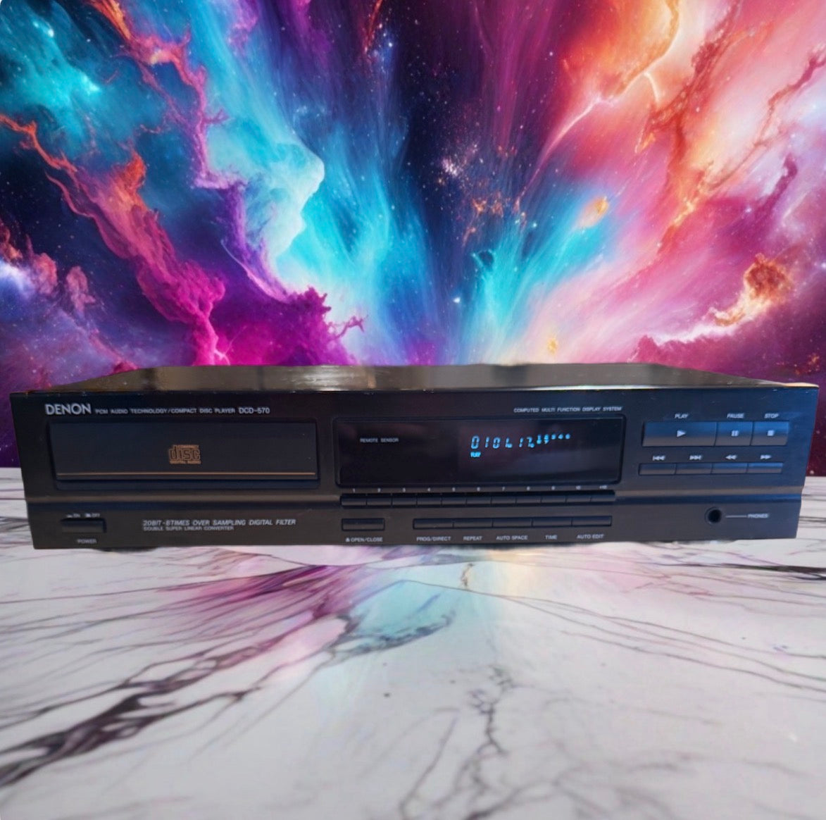 Denon DCD-570 PCM Audio Technology/Compact Disc Player Full Fresh Service Beauty