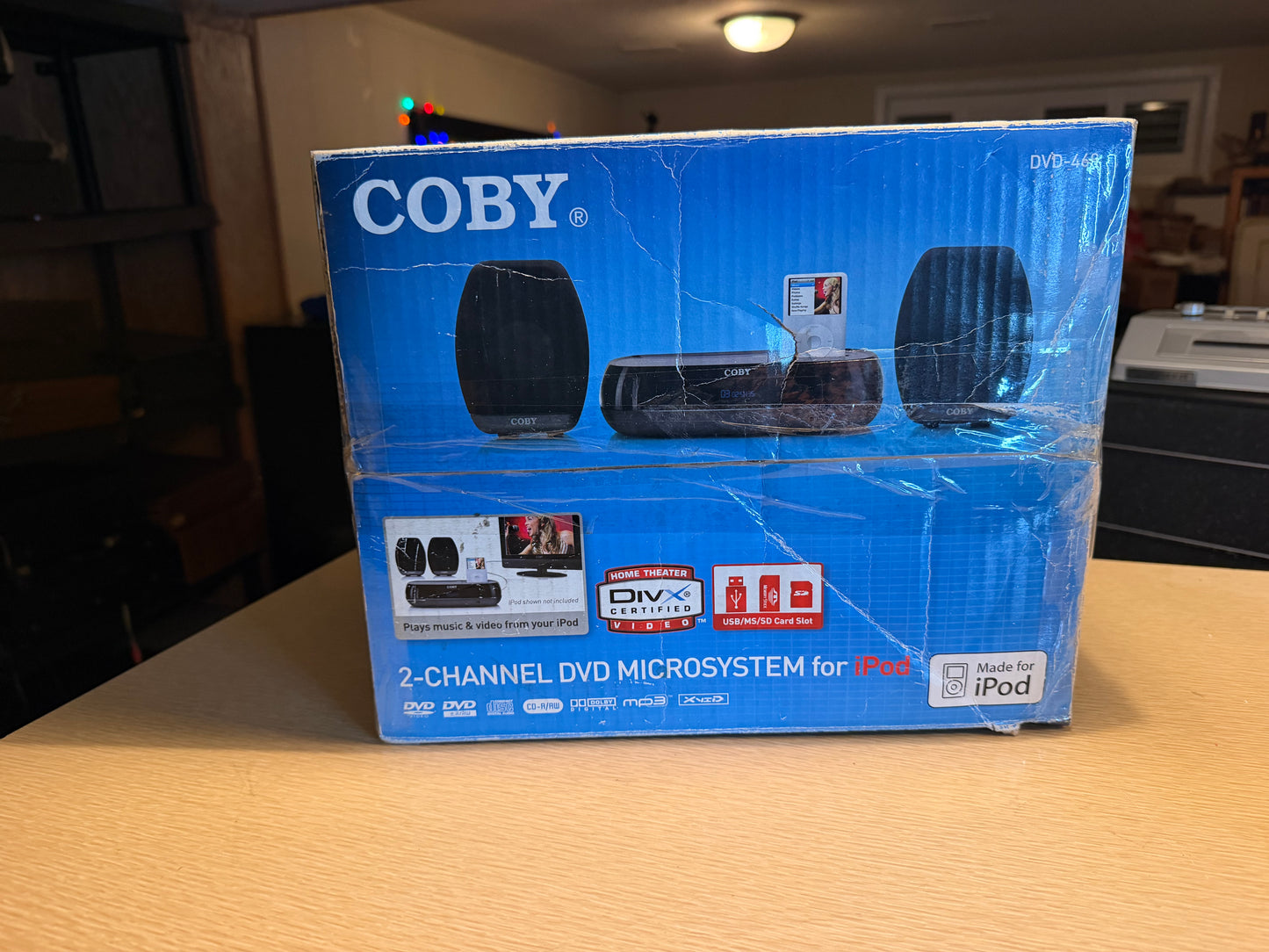 Coby DVD-468 2 Channel DVD Microsystem With iPod Dock Extremely Rare Brand New🔥