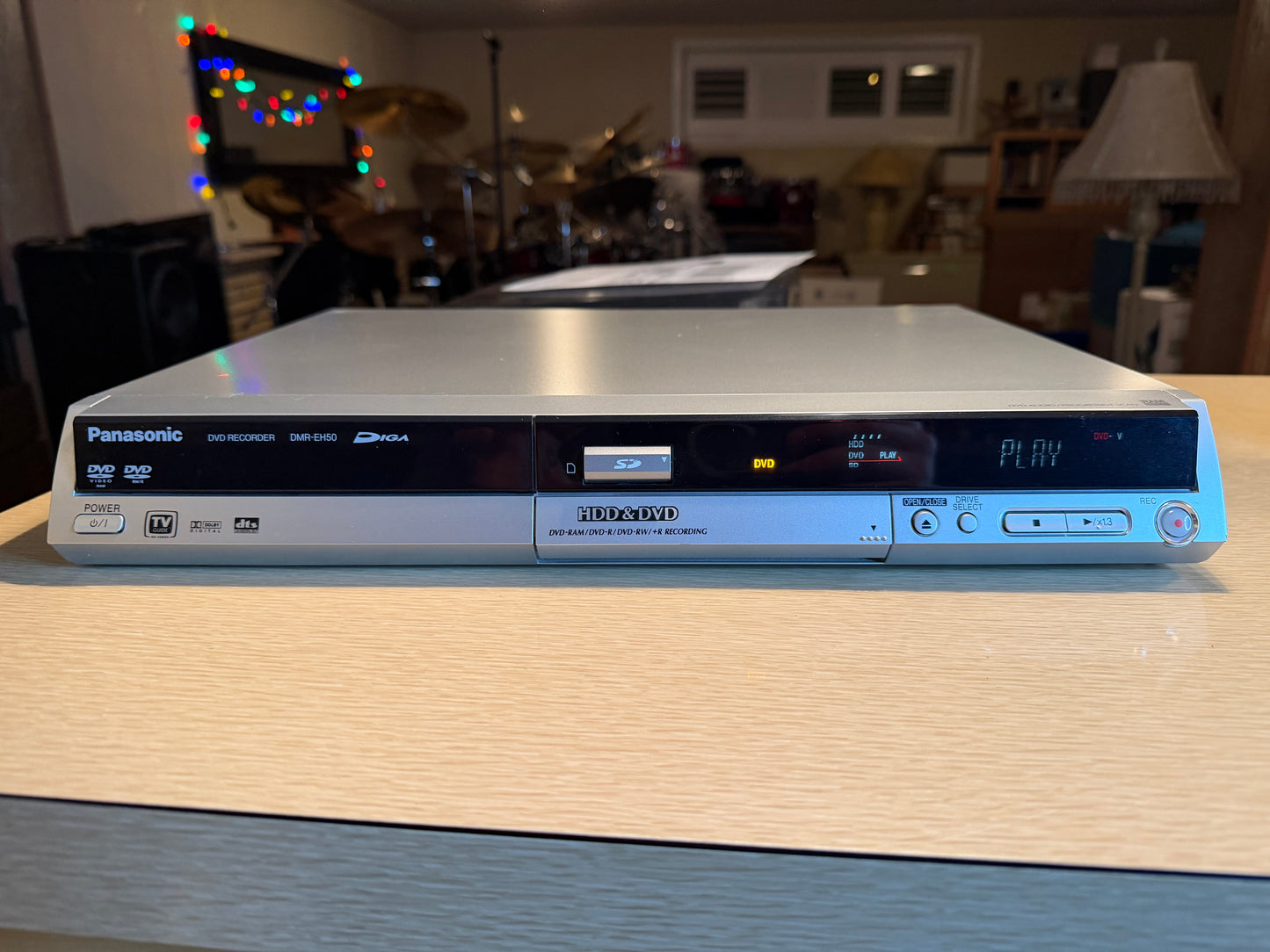 Panasonic DMR-EH50 HDD DVD Player and Recorder 100GB With Remote/Cables Tested🔥