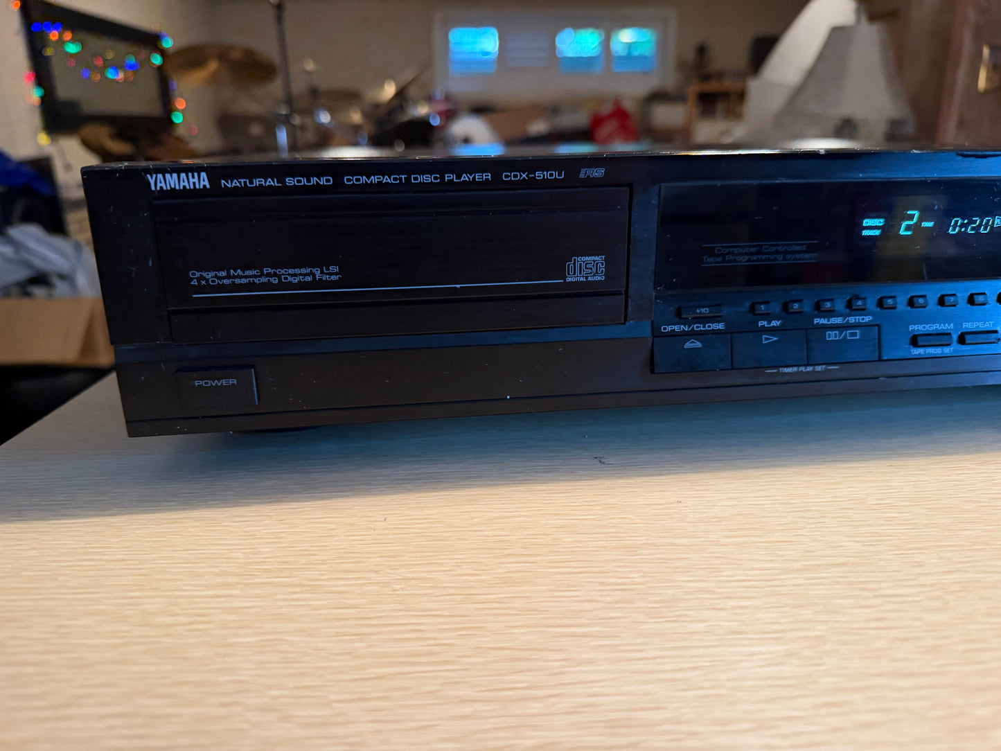 Yamaha CDX-510U Natural Sound Compact Disc Player Freshly Serviced Sounds Crisp!