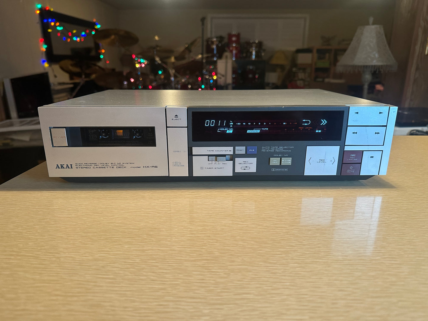 AKAI EA HX-R5 STEREO CASSETTE PLAYER JAPAN SILVER FRESHLY SERVICED VERY RARE🔥🎶