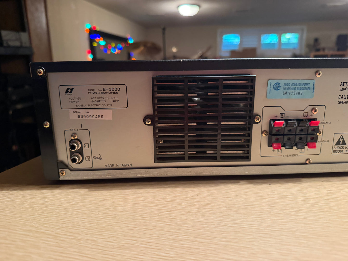 Sansui B‑3000 Power Amplifier 120WPC FRESHLY Serviced Sounds Outstanding V Rare