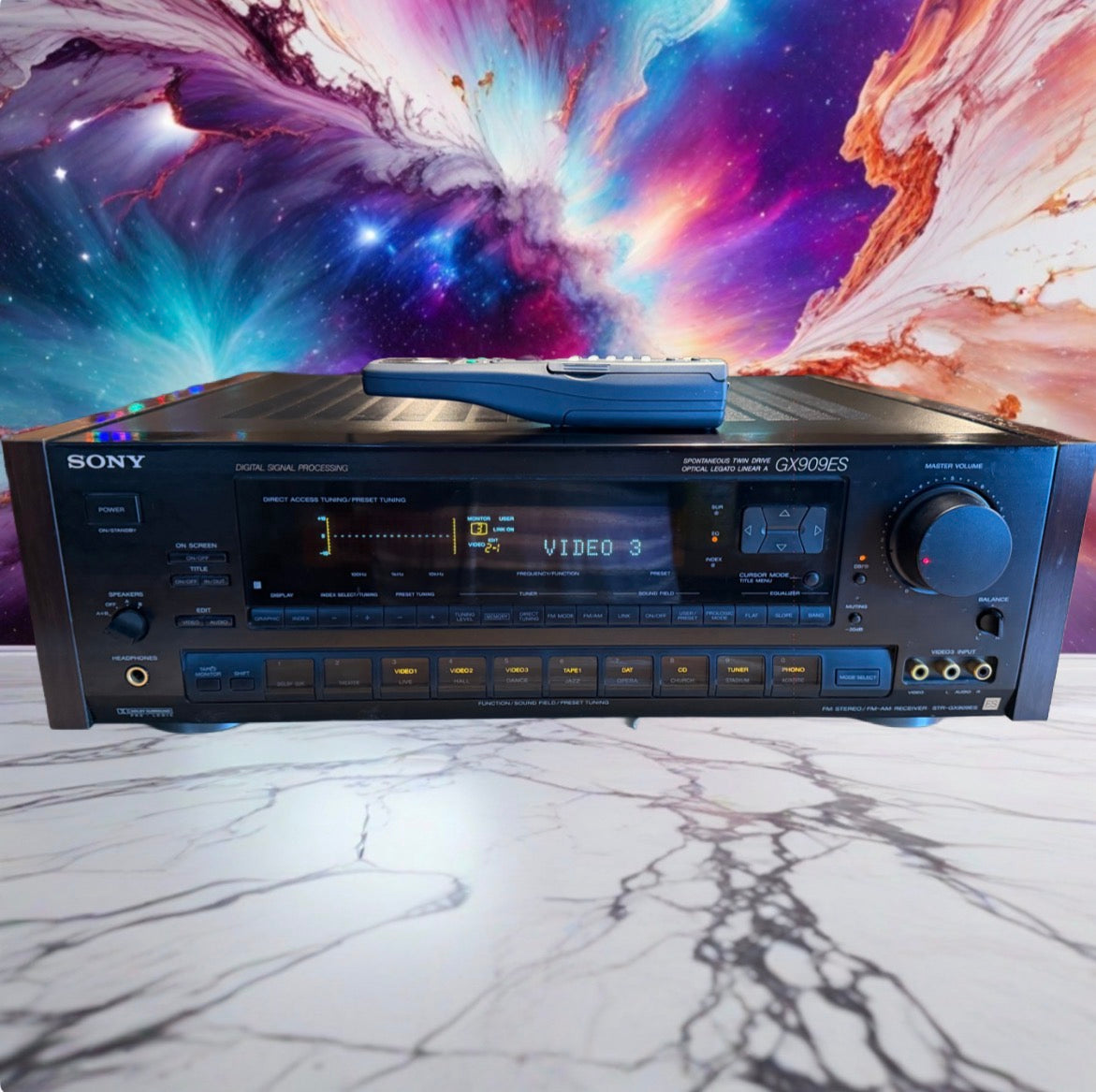 Sony STR-GX909ES Vintage FM Stereo Receiver Fresh Service Mint Remote Bundle🔥🎶