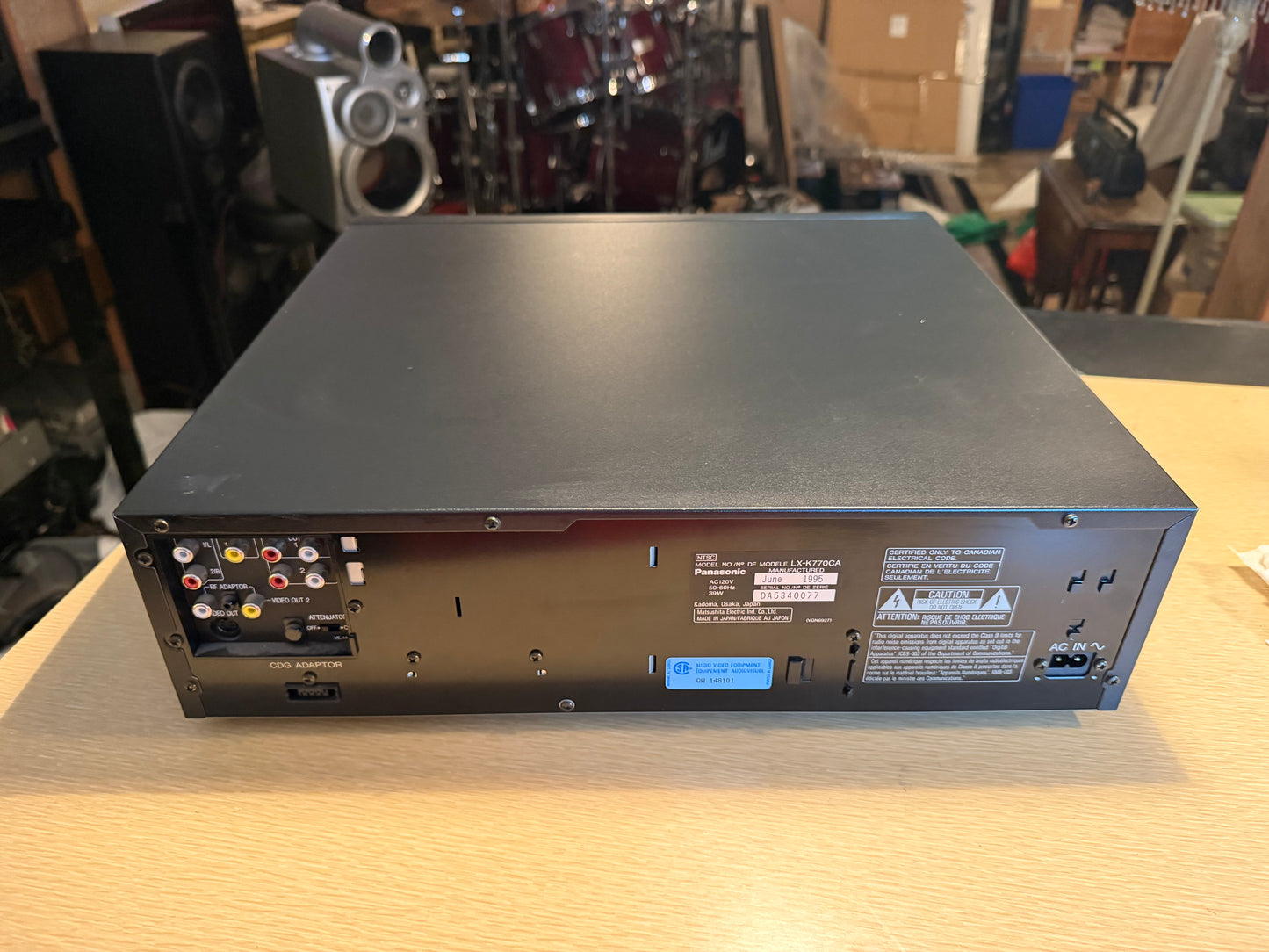 Panasonic LX-K770 Auto-Reverse LD CD Player Mint Condition Fully Tested