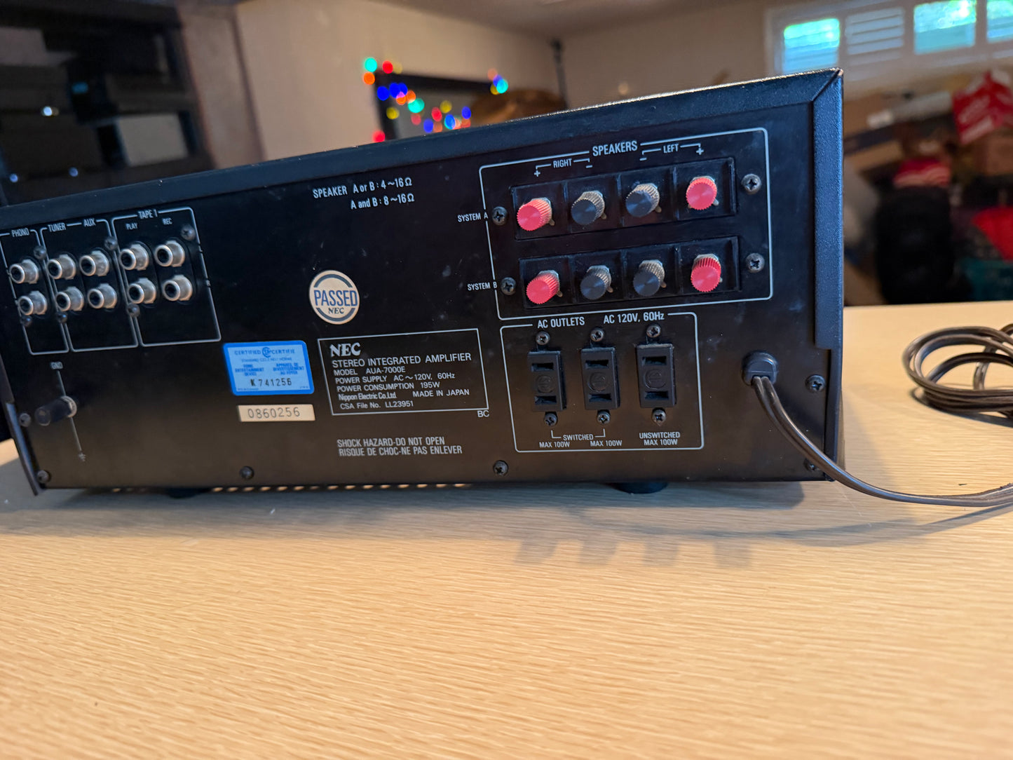 NEC AUA-7000E Authentic Series Stereo Integrated Amplifier X Rare Serviced 45WPC