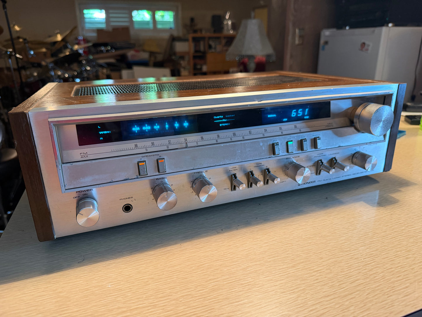 Vintage Pioneer SX-3700 Stereo AM/FM Receiver FRESH Service New Bulbs Rare Beaut
