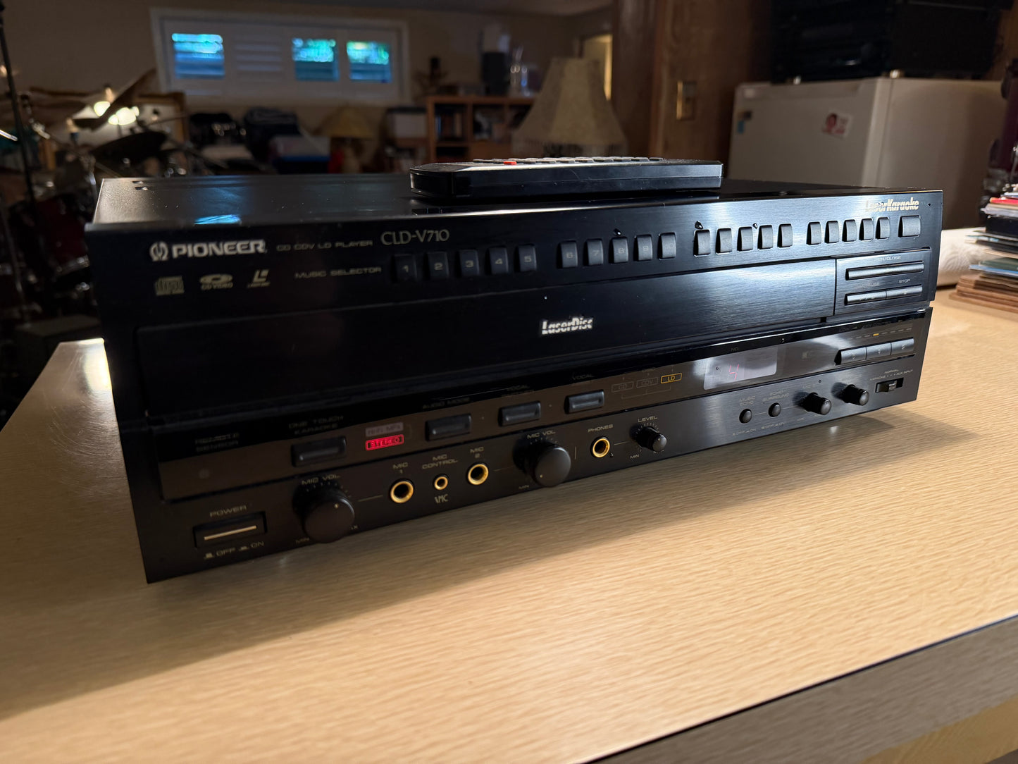 Pioneer CLD-V710 Laserdisc Karaoke Tested Works Cleaned Excellent Shape W/Remote