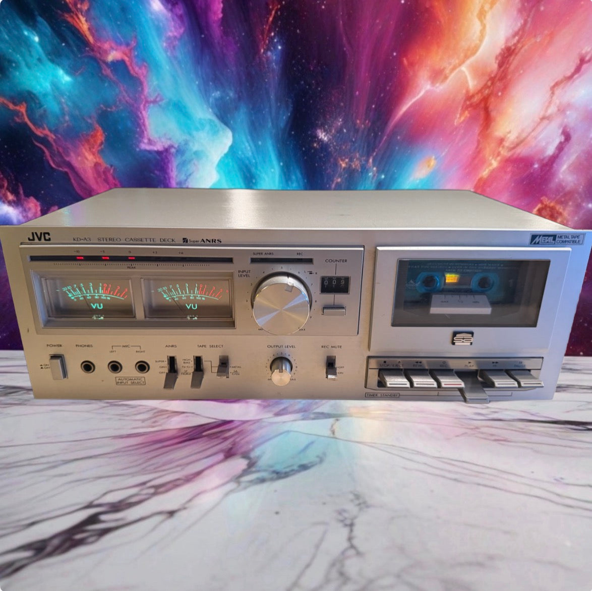 JVC KD‑A3 Stereo Cassette Deck Tape Super ANRS High‑Fidelity Fresh Service 🔥🎶