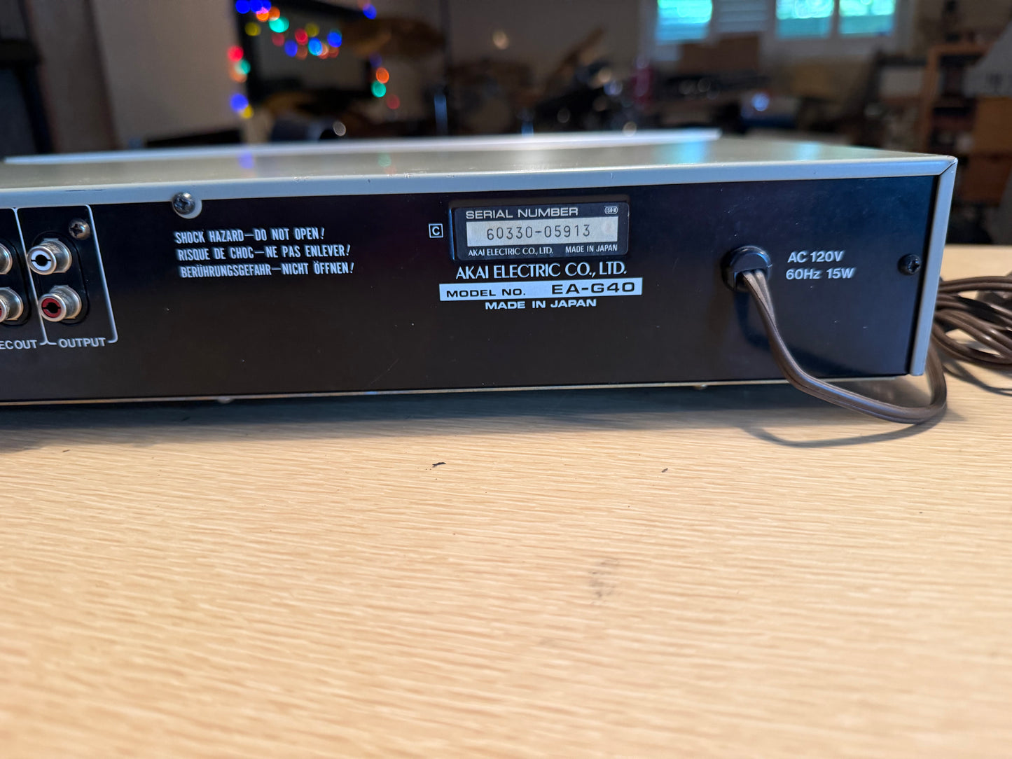 1980s Akai EA-G40 8-Band Home Stereo Graphic Equalizer Freshly Serviced V Rare!
