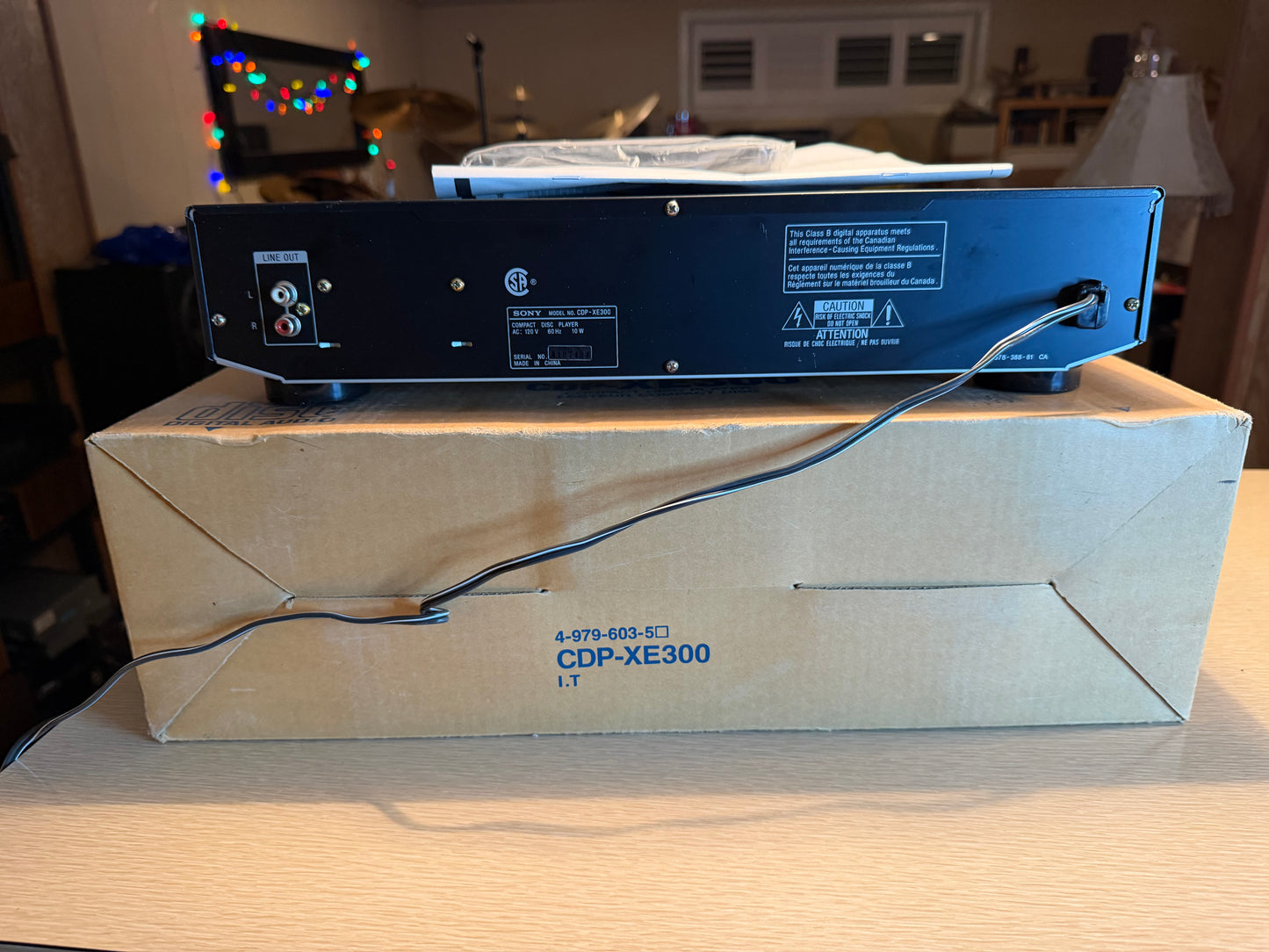 SONY CD Player High Density Linear Converter CDP-XE300 OPEN BOX Never Used Rare!