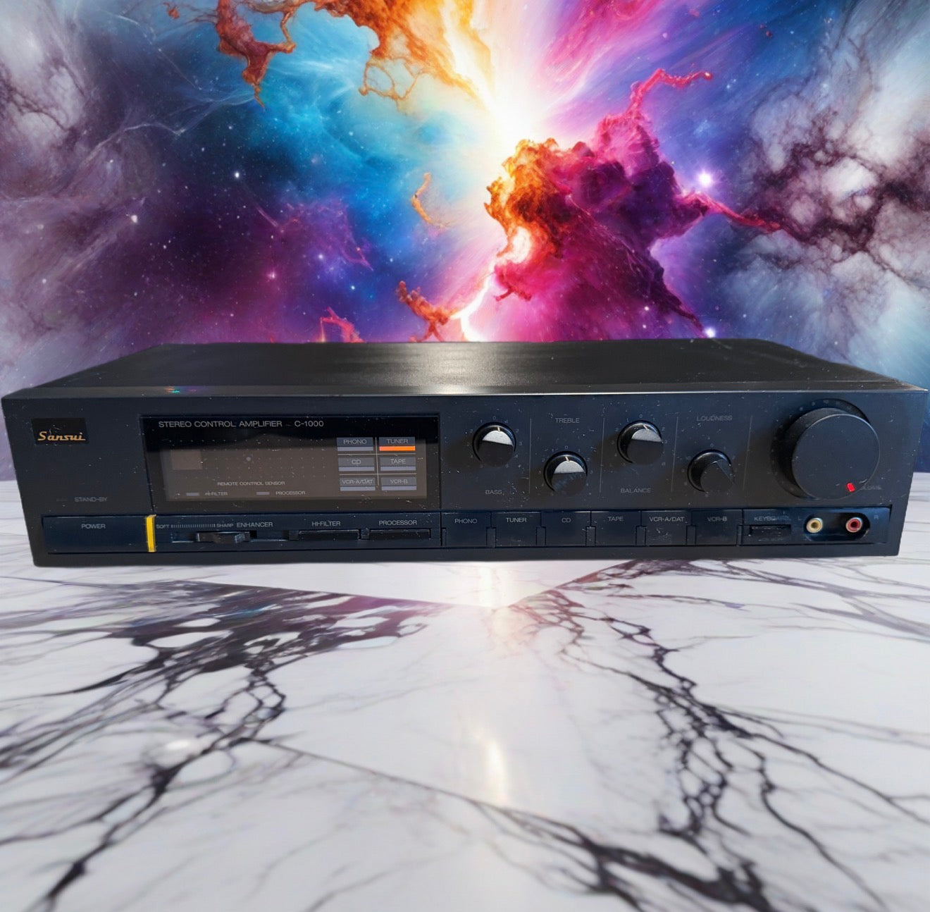 Sansui C-1000 Vintage Stereo Control Preamplifier Audio Component Fresh Service!