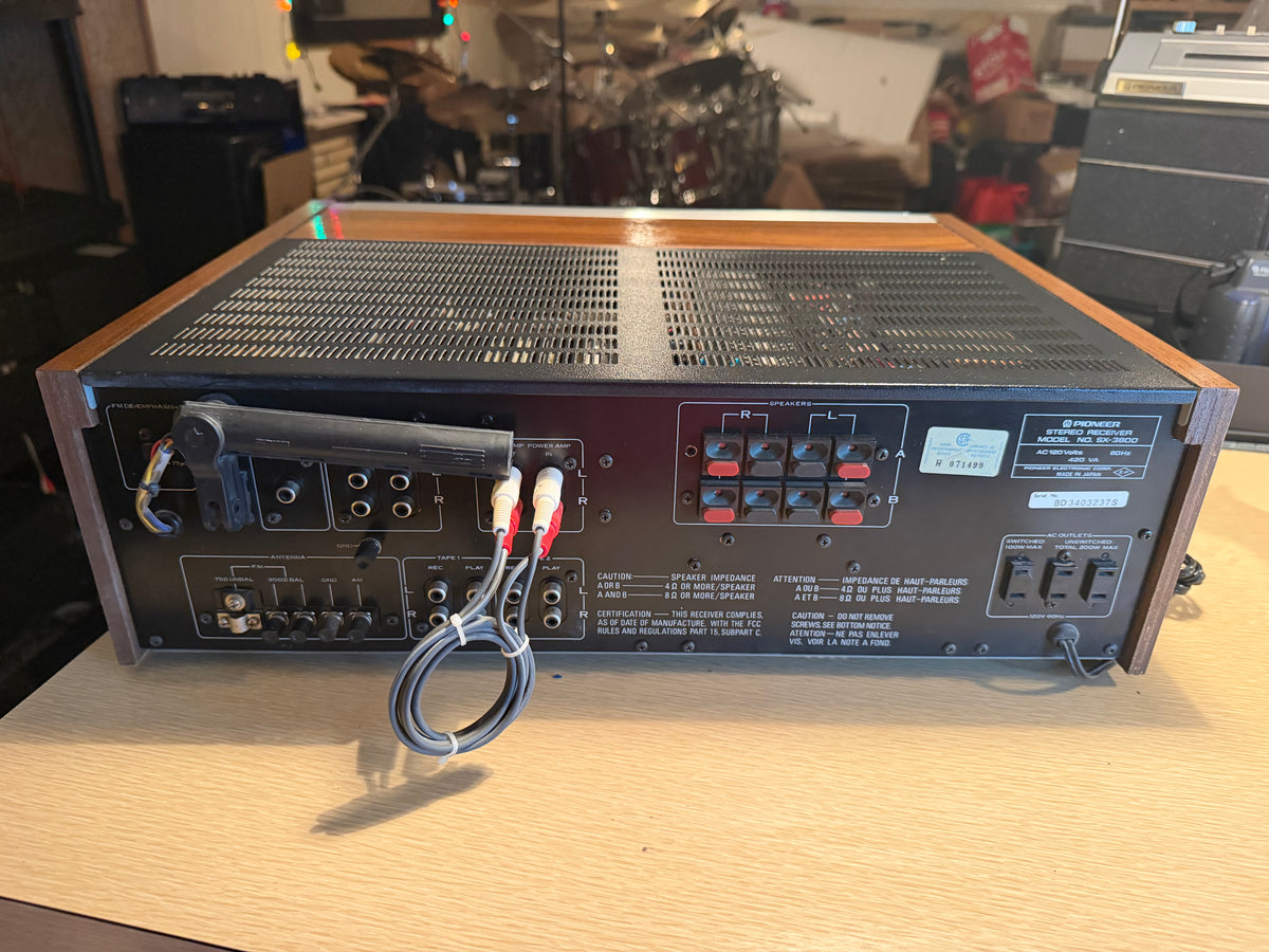 Vintage Pioneer SX-3800 Receiver Amplifier Near Mint FRESH Servicing Recapped🎶
