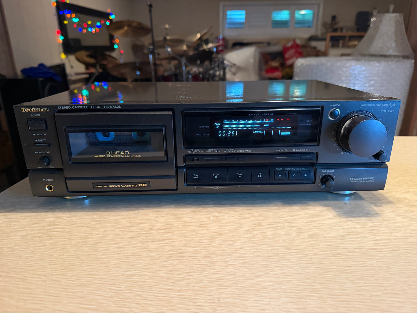 Technics RS-BX606 3-Head Tape Deck Quartz Direct Drive System Fresh Pro Service!