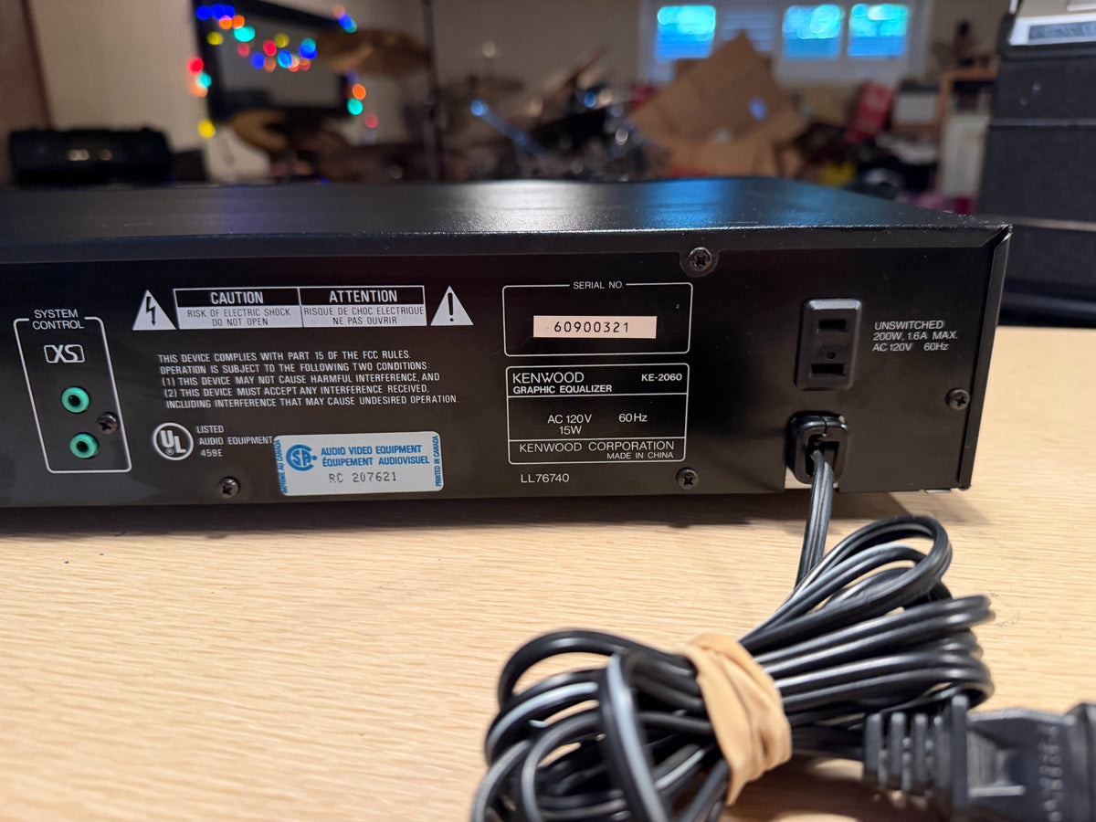 Vintage Kenwood KE-2060 7 Bands Graphic Equalizer Serviced Works Perfectly Rare!
