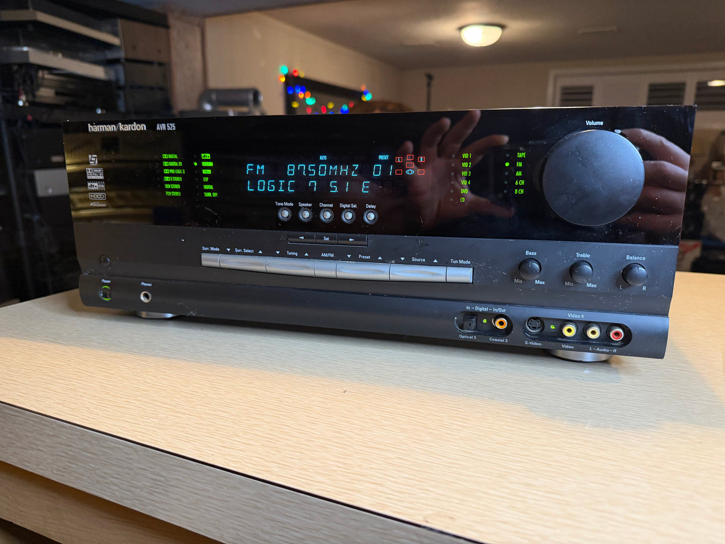 Harmon Kardon AVR 525 7.1 Dolby Digital/DTS -Home Theater Serviced Remote Bundle