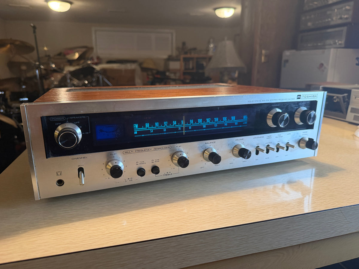 Vintage Toshiba SA-500 2-Channel Stereo Receiver Fully Tested Works Great Rare🔥
