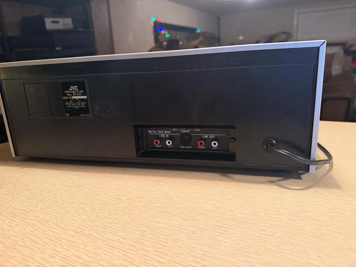 JVC KD‑A3 Stereo Cassette Deck Tape Super ANRS High‑Fidelity Fresh Service 🔥🎶