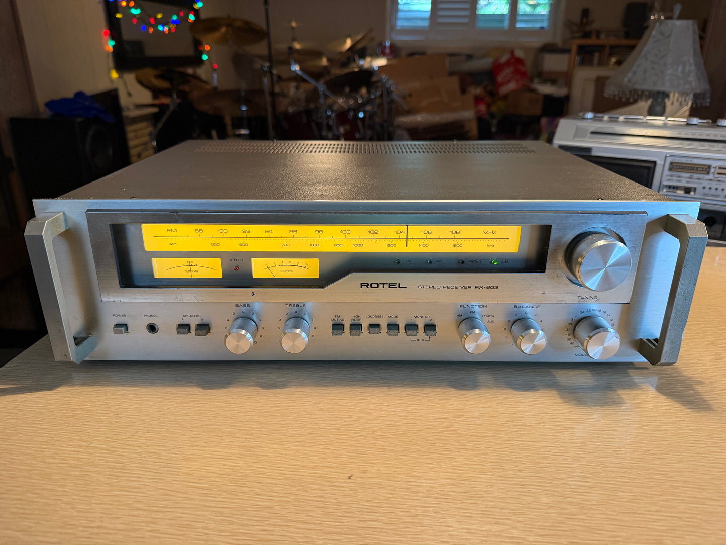 Rotel RX-603 AM/FM Stereo Tuner Amplifier Receiver-Fully Serviced/Recapped Beaut