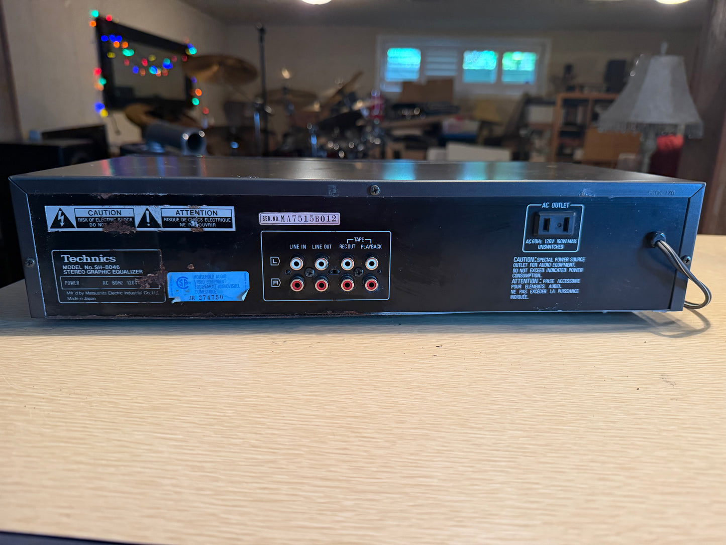 Technics SH-8046 Stereo Graphic Equalizer Touch Pad Computer Equalizer Tested✅