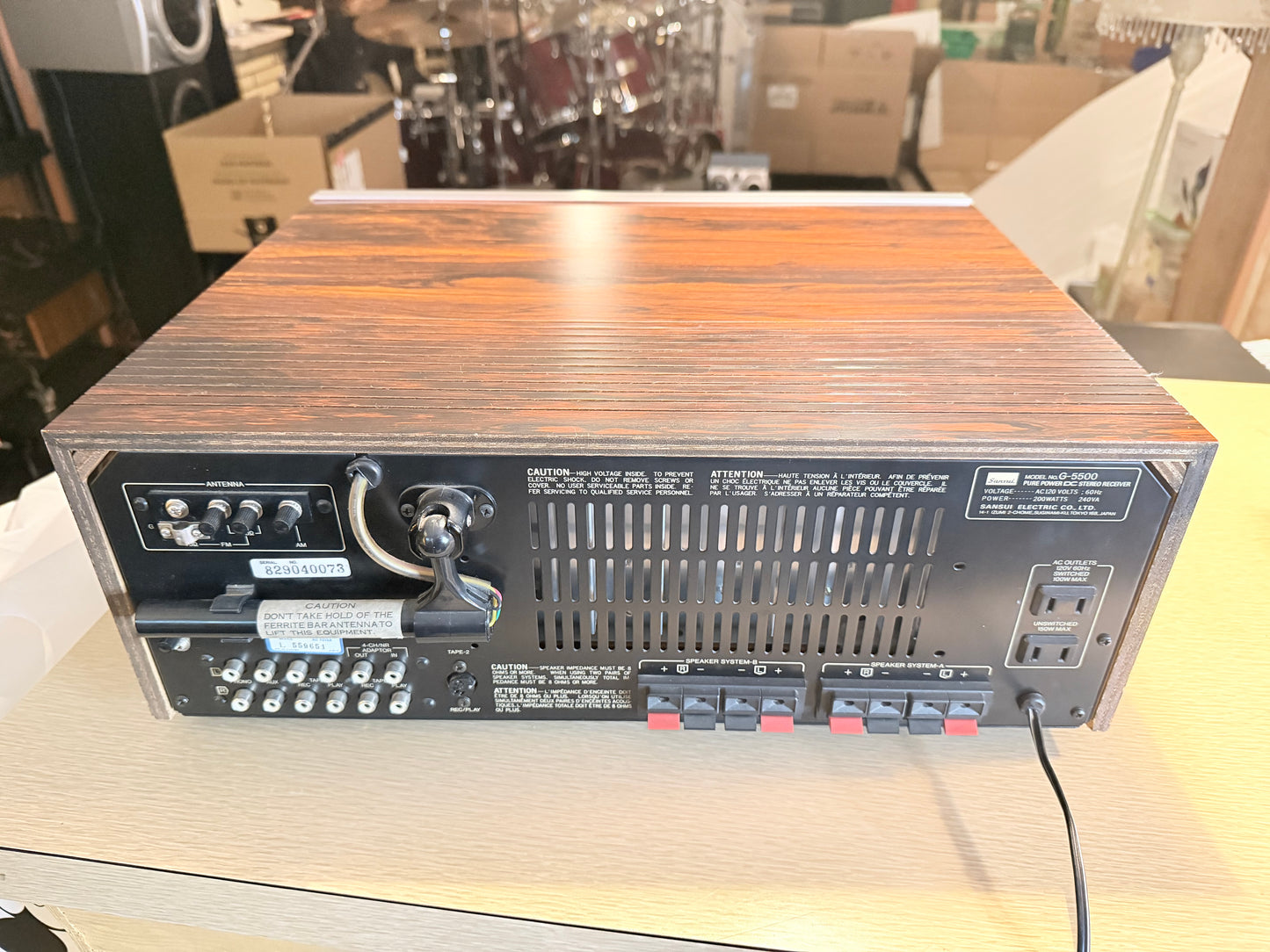 Sansui G-5500 Pure Power Amp Japan REFINISHED FULL FRESH SERVICE BULBS REPLACED!