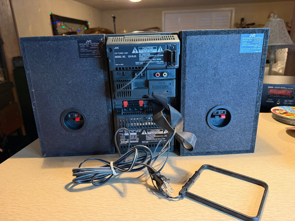 JVC UX-A5 Complete Micro Component System AM FM Stereo CD Tape Deck Fully Works!