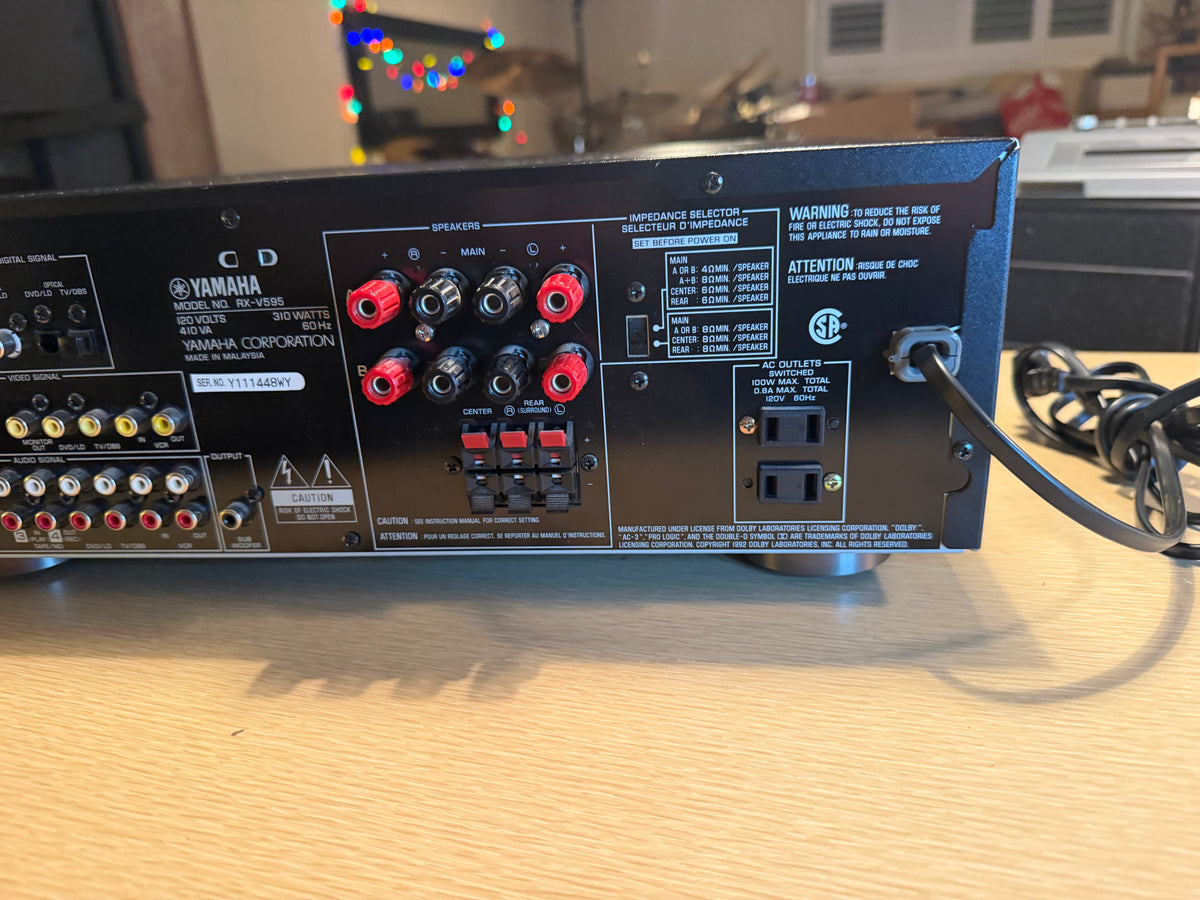 Yamaha RX-595 AM/FM Stereo Receiver Amplifier Serviced Phono & Remote Near Mint!