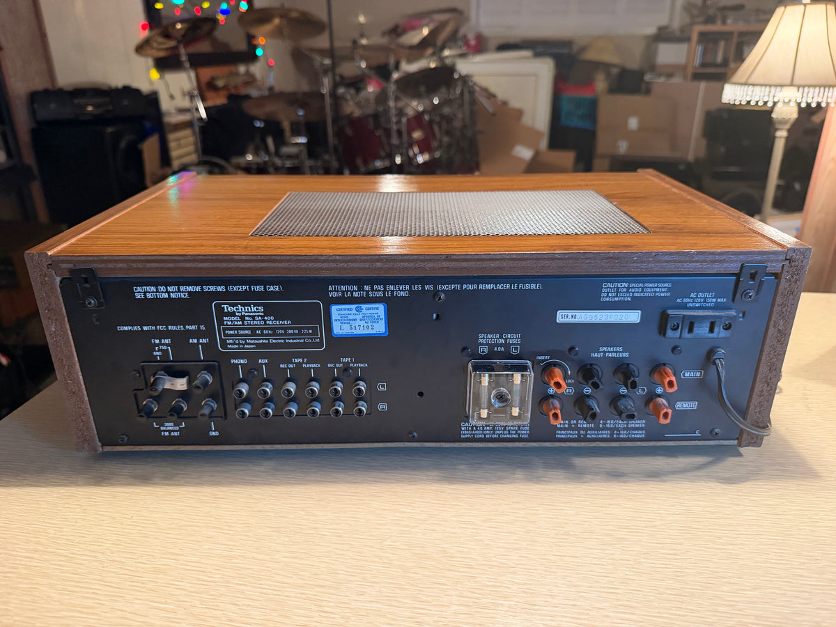 Near Mint Technics SA-400 Vintage Stereo Receiver Fresh Pro Service Beauty🔥🎶