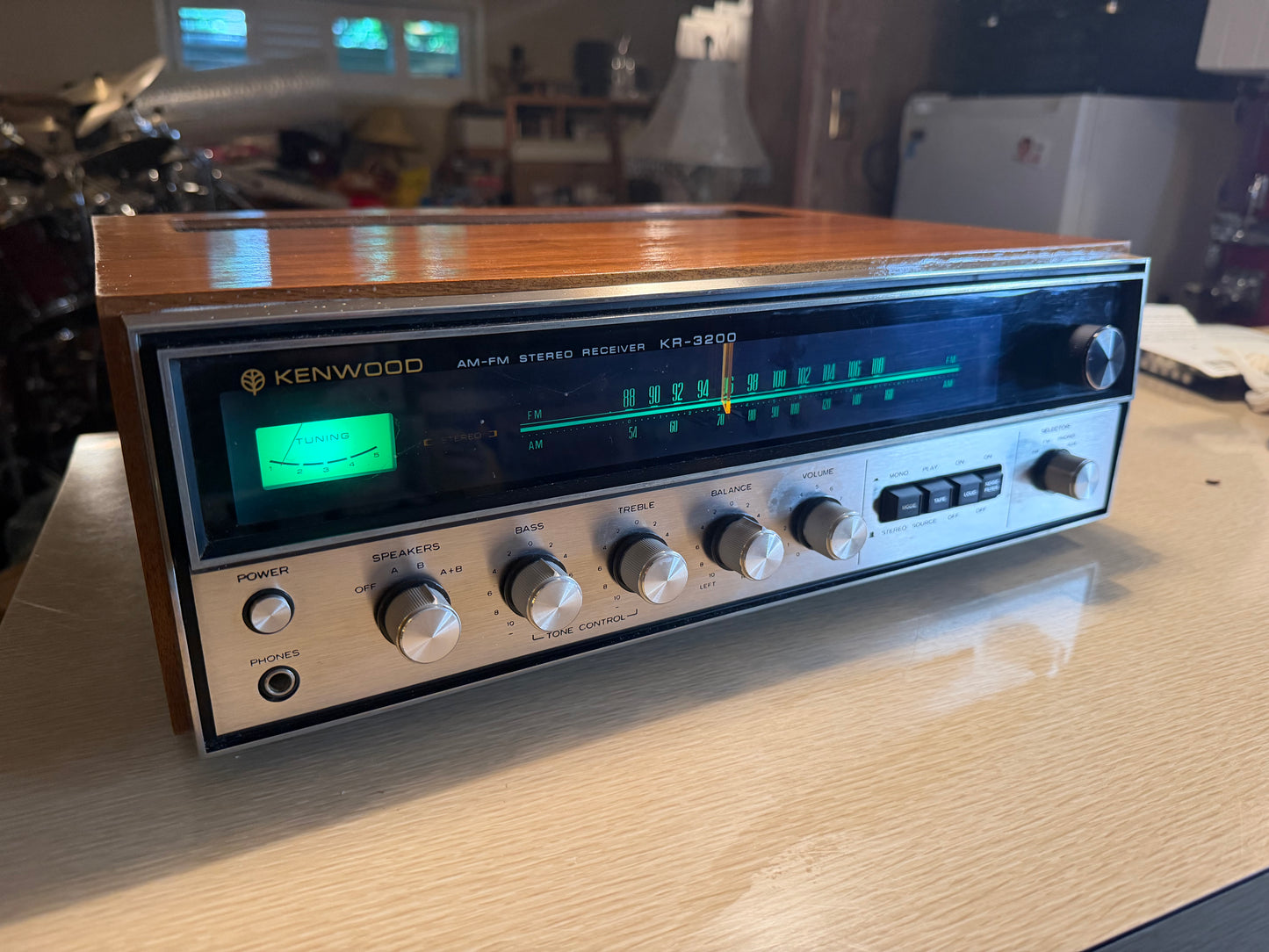 Kenwood KR-3200 Vintage Am Fm Stereo Receiver Amplifier Excellent Fresh Service