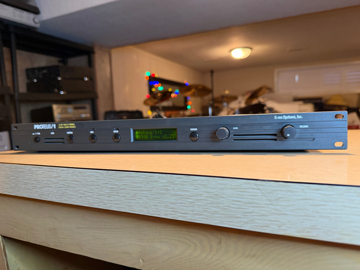 E-MU Proteus 1 Rock/Pop Model 9010 Keyboard module Rack Fully Operational 🎶