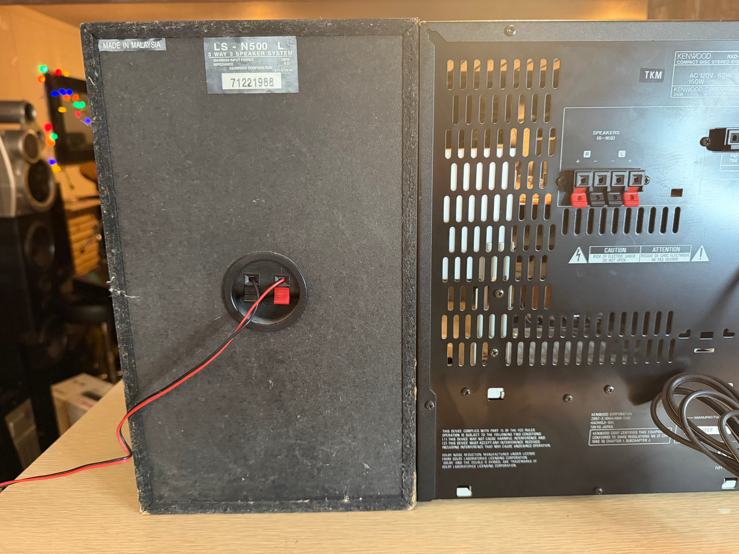Kenwood XD-500 Stereo 3 Compact Disc Changer 2 Cassette Decks Fully Operational!