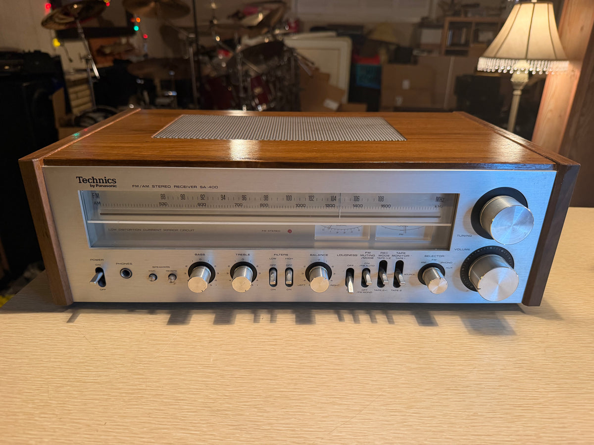 Near Mint Technics SA-400 Vintage Stereo Receiver Fresh Pro Service Beauty🔥🎶